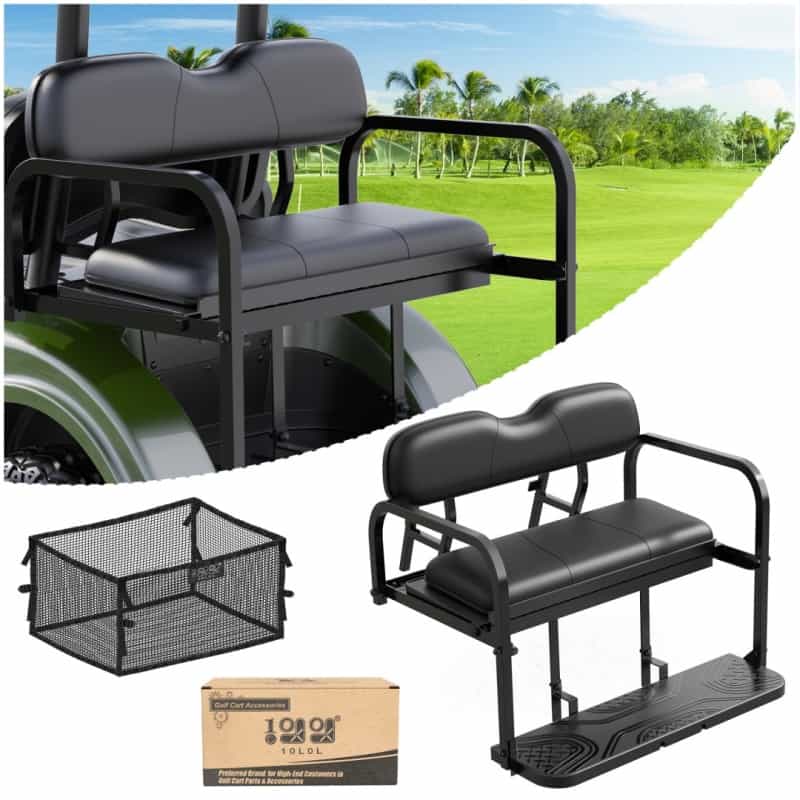 Foldable Golf Cart Rear Flip Seat Kit for Yamaha Drive 2