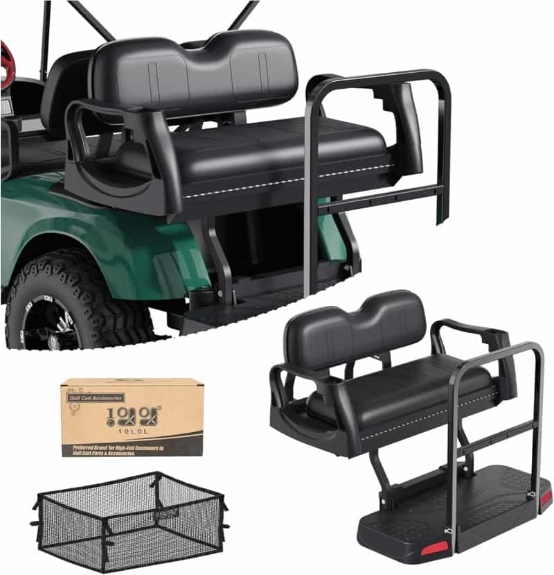 EZGO TXT 1995+ Luxury Flip Seat with Storage Net