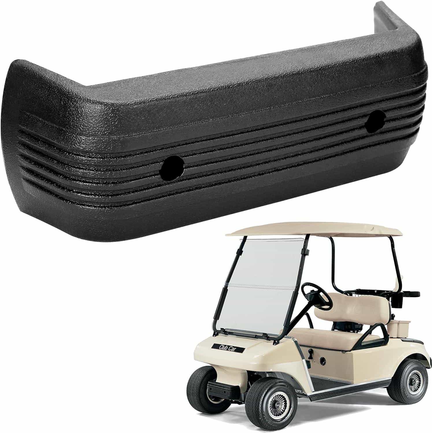10L0L Front Bumper for Club Car DS Golf Carts 1993-Up