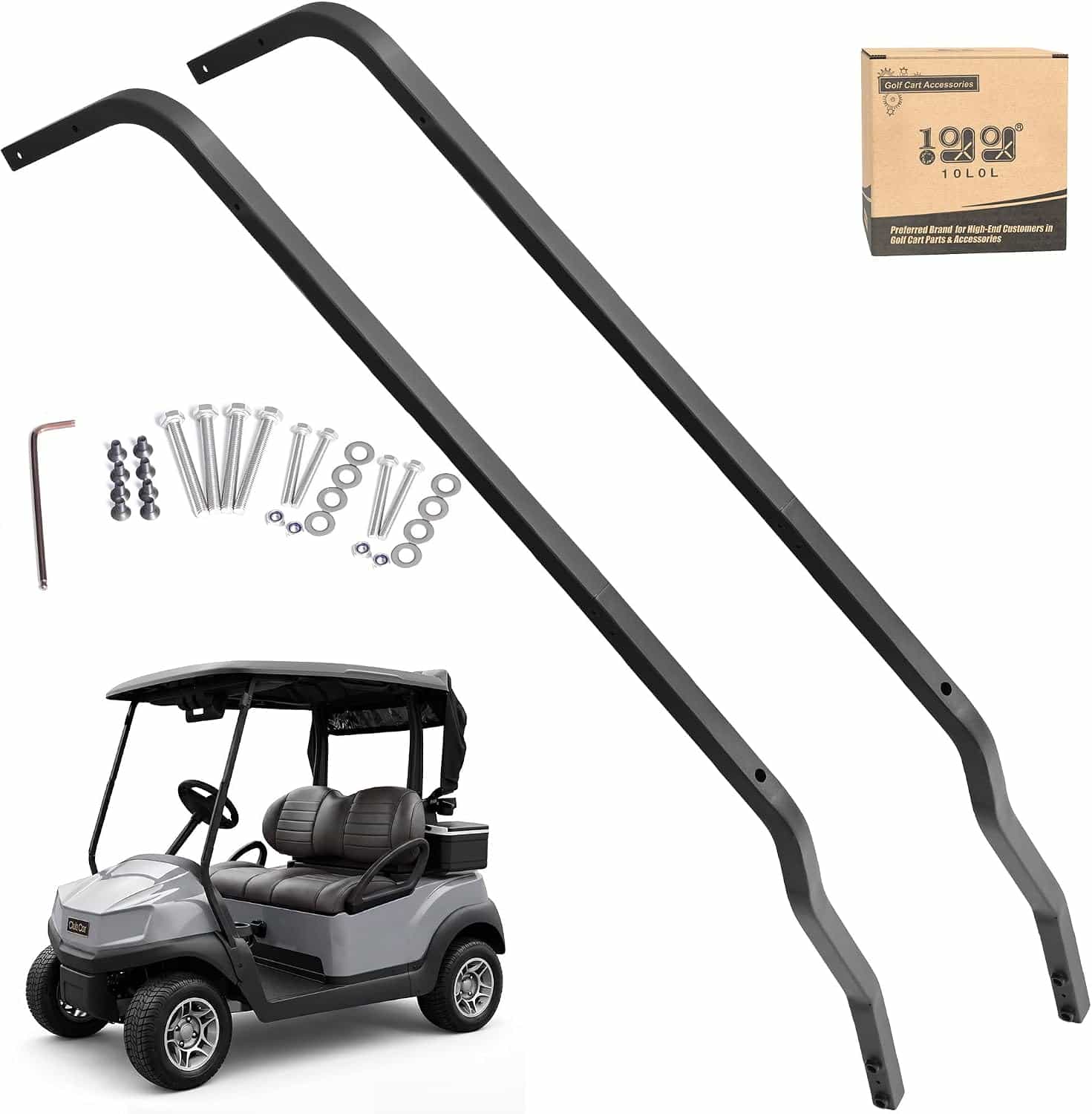 10L0l Front Roof Support Brackets For Club Car Tempo Golf Carts