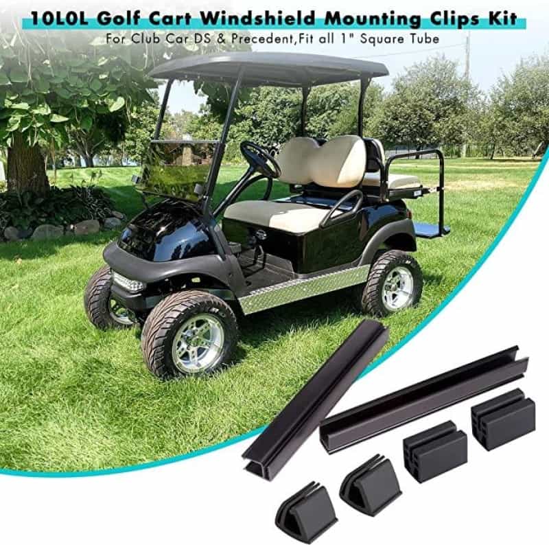 Golf Cart Windshield Clips Mount Kit for Club Car DS & Precedent