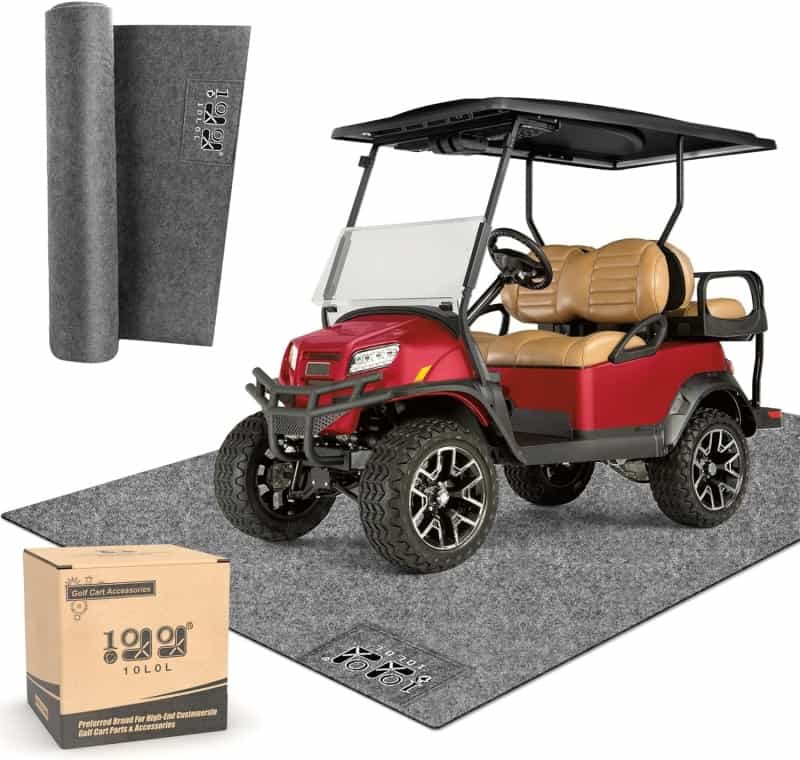 10L0L Golf Cart Garage Floor Mat