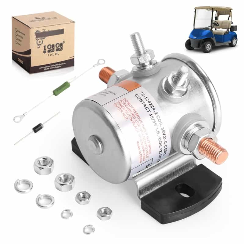 36V Golf Cart Solenoid Kit with Resistor & Diode