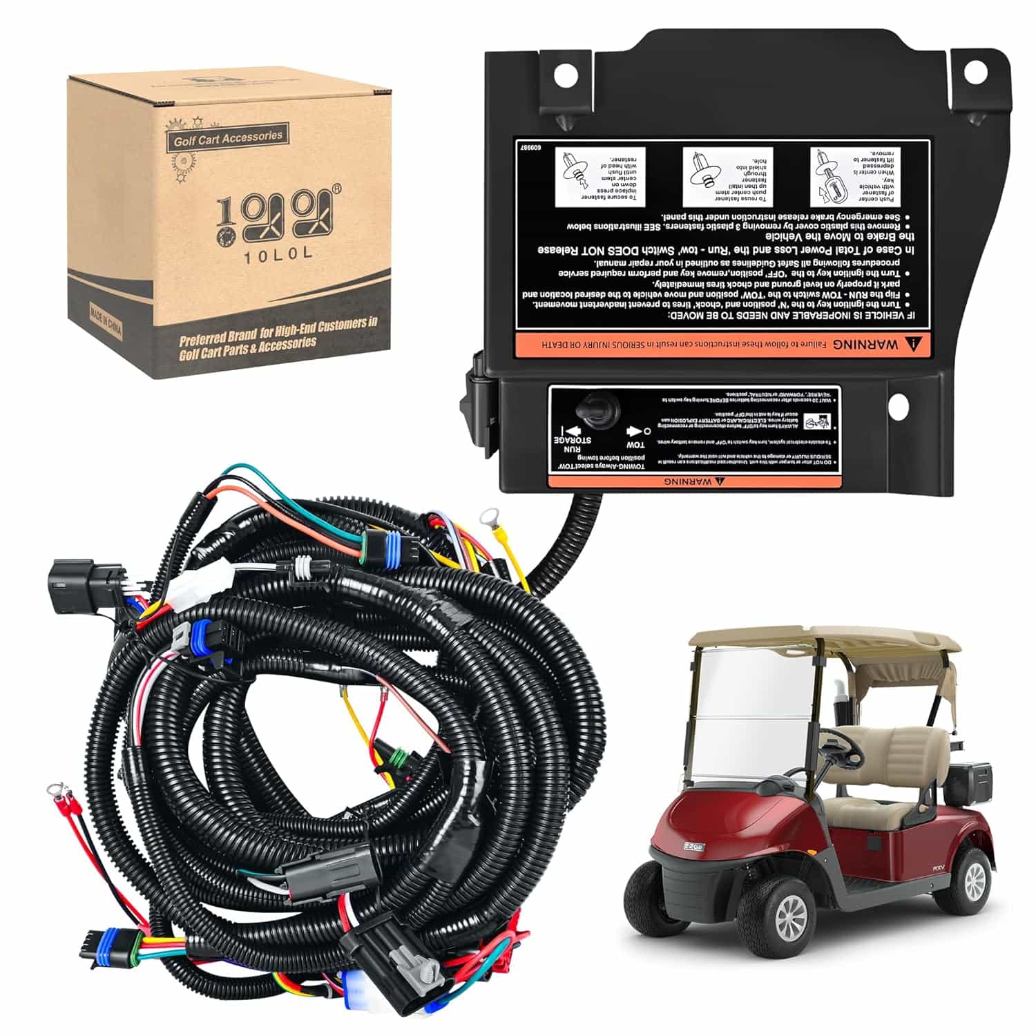 10L0l Golf Cart Speed Controller Wiring Harness For Ezgo Rxv 48V (2012–2016) – Oem 618950