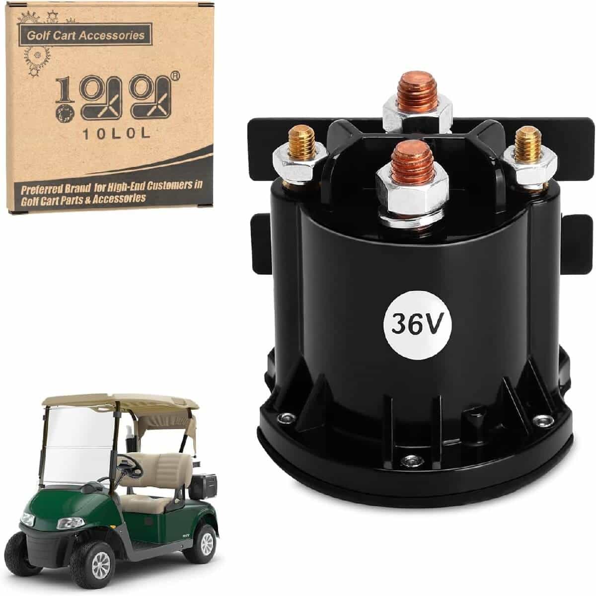 10L0l 36 Volt Solenoid For Ezgo Rxv Electric Golf Carts (2008-Up) Oem 609428 Replacement