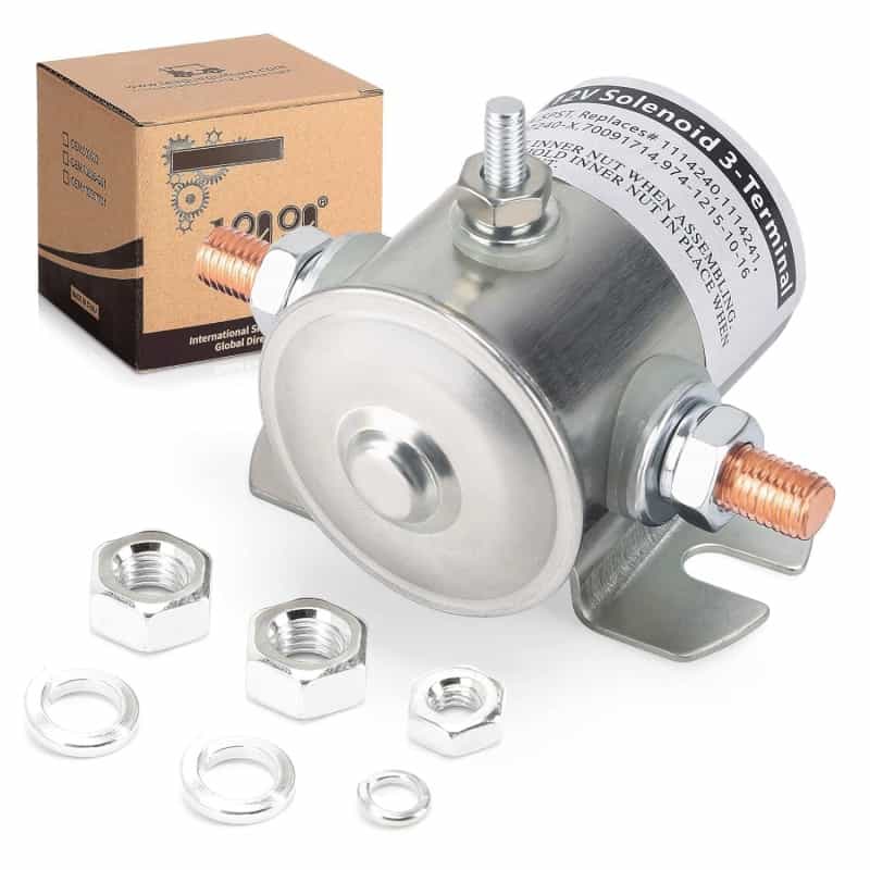 Max 200A 12V Solenoid Relay for Golf Cart, Marine, Winch