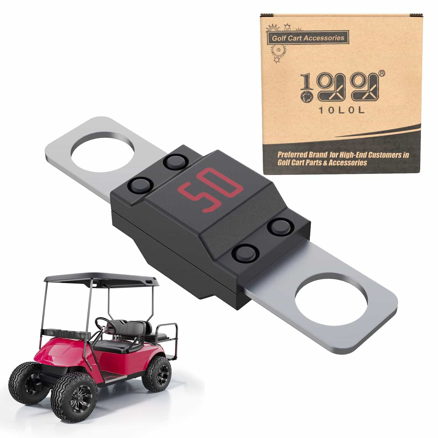 10L0l 50A DC Fuse for EZGO Powerwise Chargers