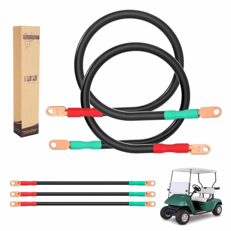 4 Gauge Golf Cart Battery Cables for EZGO RXV & Club Car Precedent