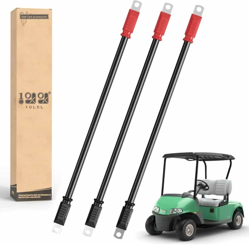 4-Gauge Golf Cart Battery Cables for EZGO RXV & Club Car Precedent