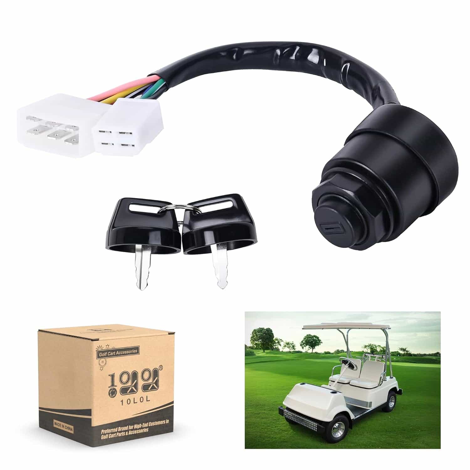 Golf Cart Ignition Key Switch For Yamaha G1 Gas 2 Cycle 1979-1989 - 10L0l