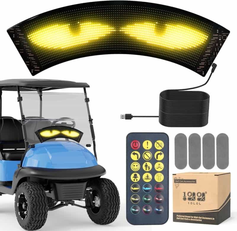 10L0l Golf Cart LED Devil Eyes Light Sign