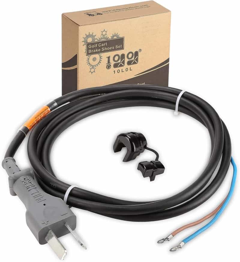 36 Volt Golf Cart Charger Cord With Plug Suitable For Yamaha, Ezgo, Club Car - 10L0l