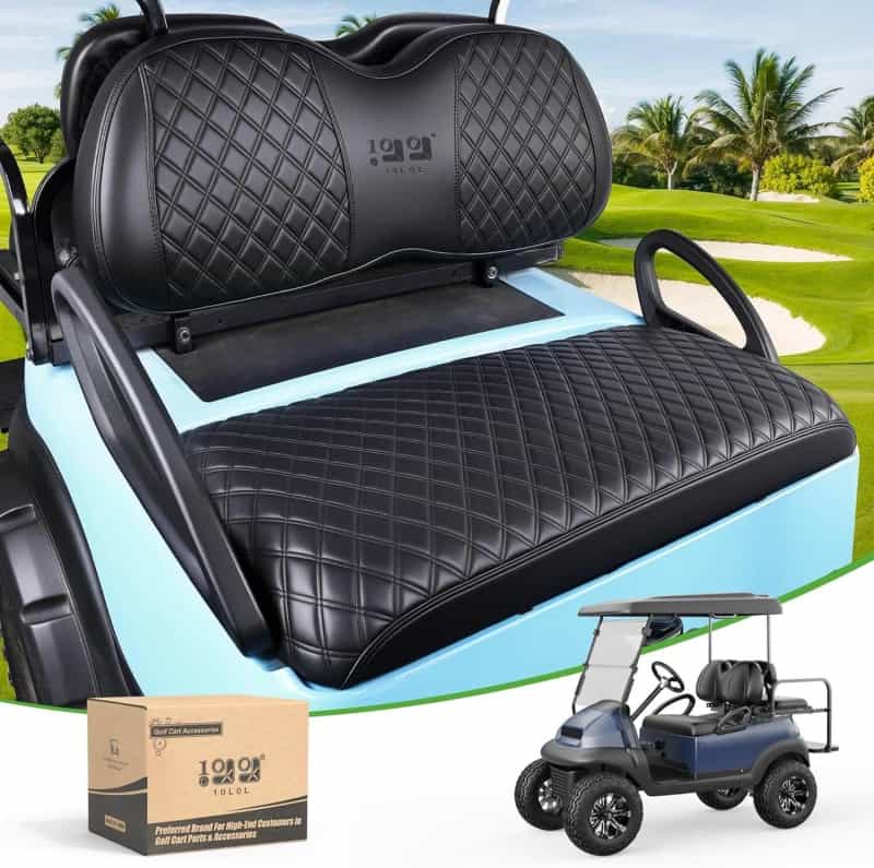 Memory Foam Waterproof Leather Golf Cart Seat Cover