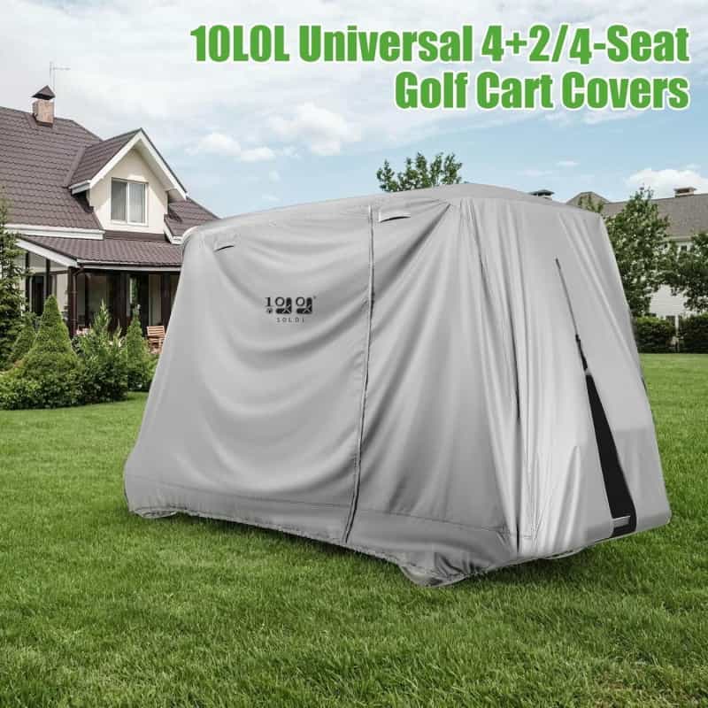6 Seater Waterproof Golf Cart Cover 420D Oxford Cloth