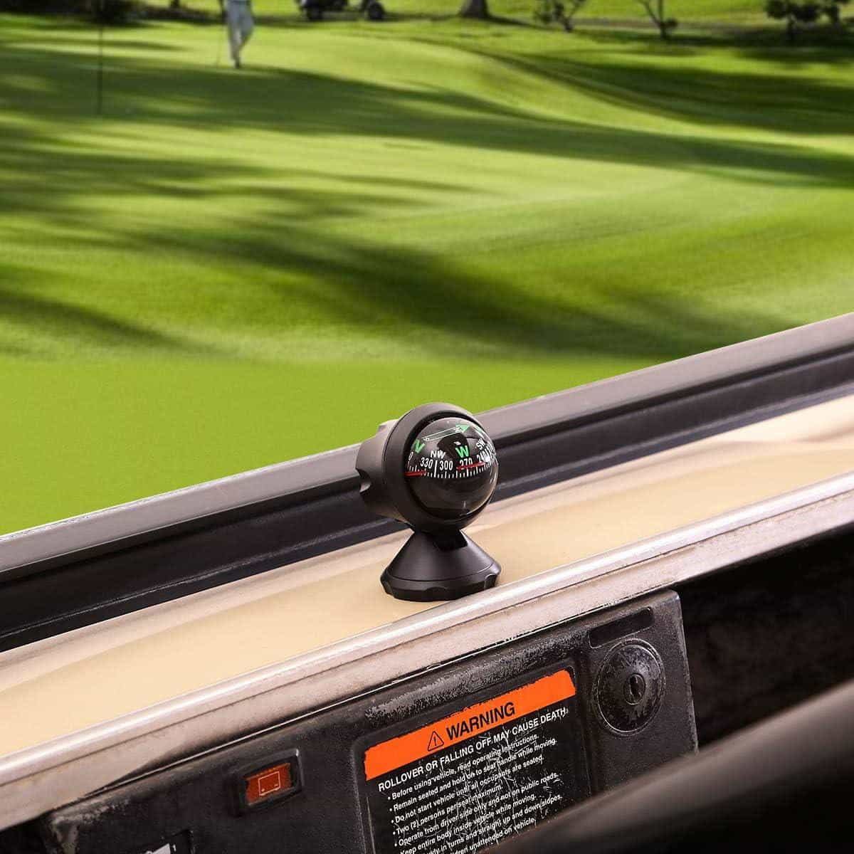 Universal Golf Cart Adjustable Gauge Compass For Boats Trucks Cars Outdoors - Great Golf Gift