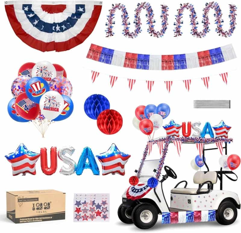 4th of July Golf Cart Decoration Kit