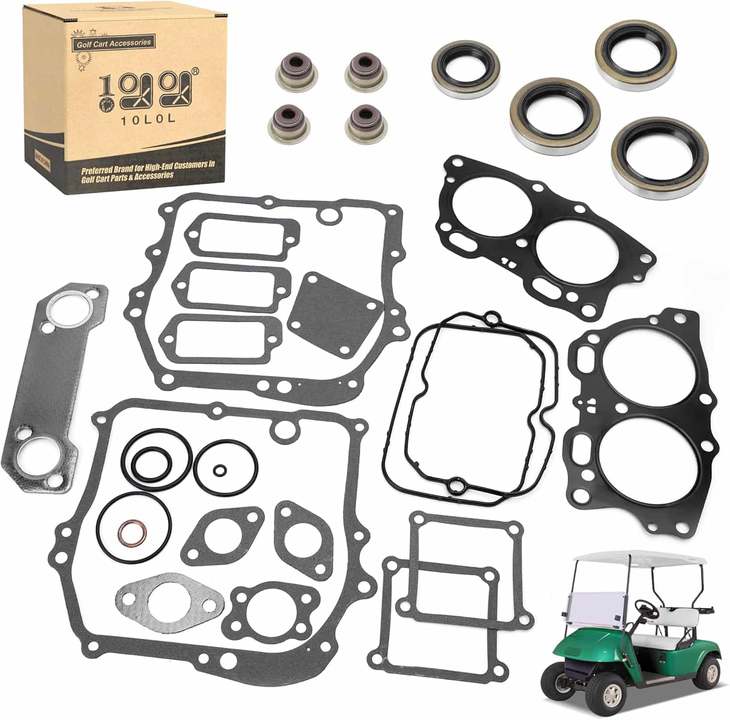 Golf Cart Gasket Seal Rebuild Kit For Ezgo 295Cc 350Cc 4 Cycle Gas 1991-2008 - 10L0l
