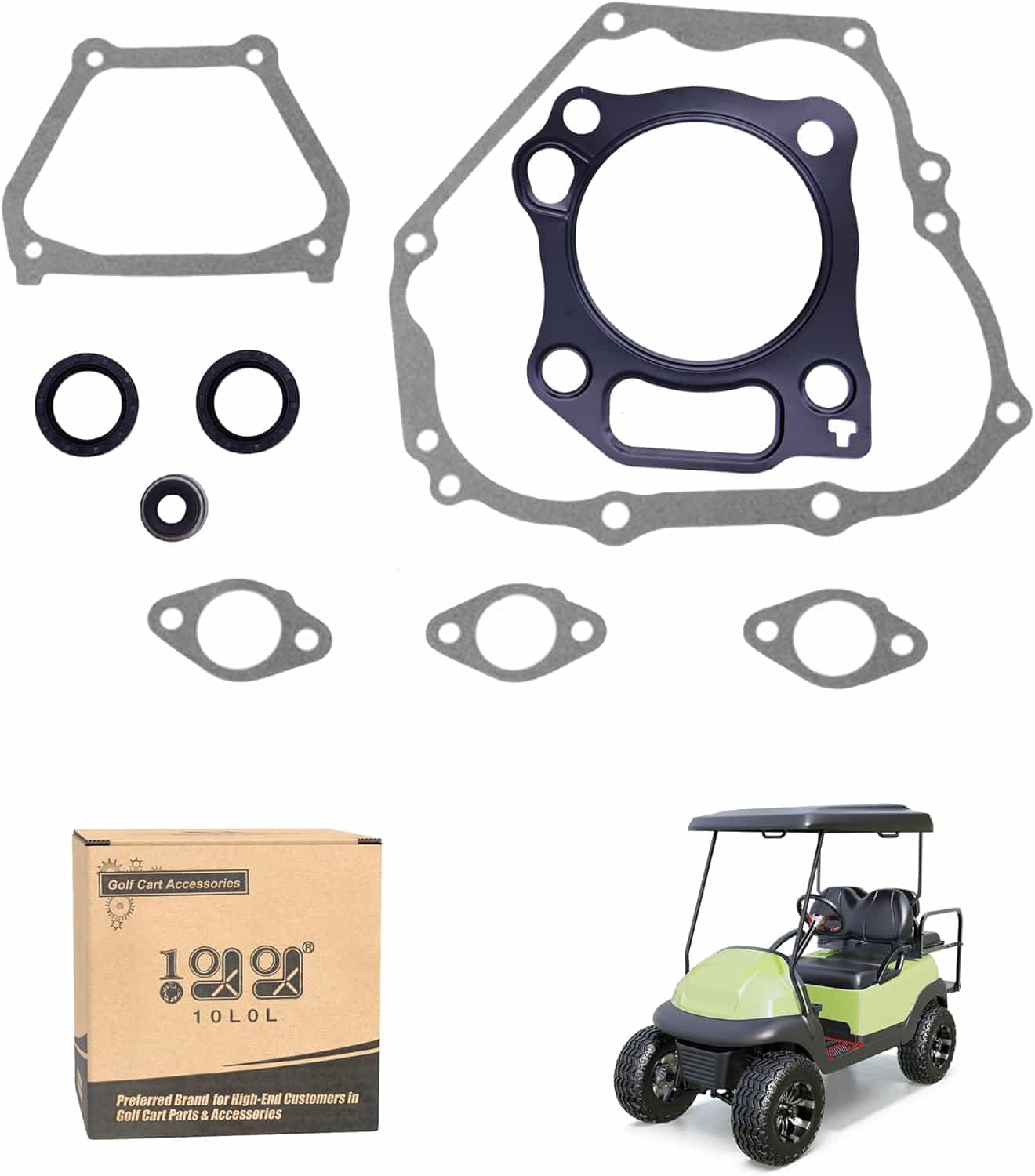 Golf Cart Engine Gasket Seal Ring Kit For Yamaha 2007-2013 - 10L0l