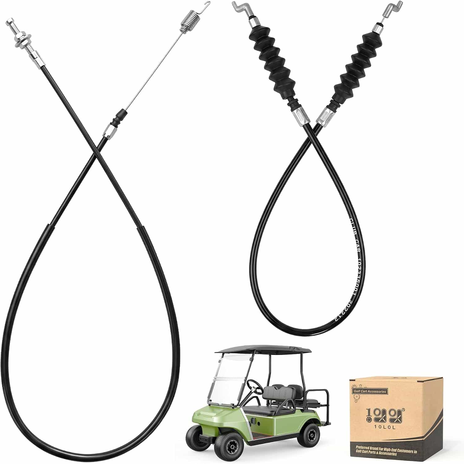 10L0l Governor & Accelerator Cable Kit For Club Car Ds Gas Golf Carts
