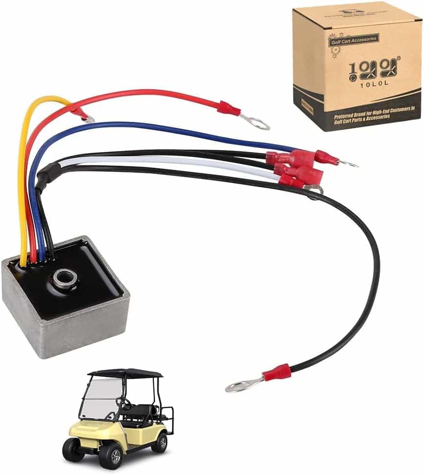10L0l Golf Cart Voltage Regulator For Club Car Gas 2008-Up Transporter 4+6 (Key Start)