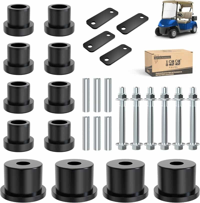 10L0L Complete Rear Leaf Spring Bushing Kit for EZGO RXV