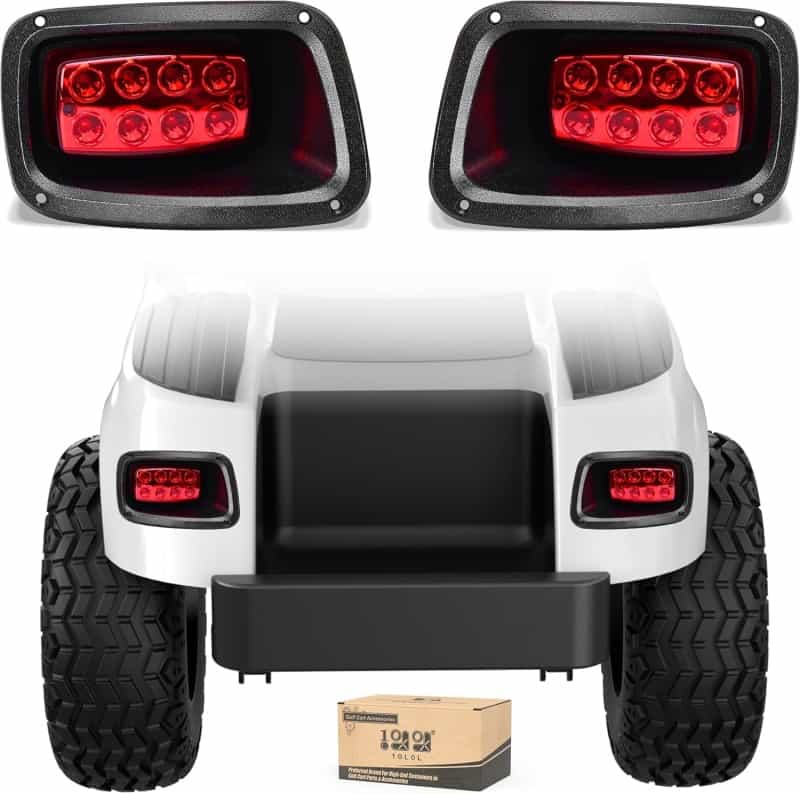 EZGO TXT Golf Cart Tail Lights, 300% Brighter LED Kit