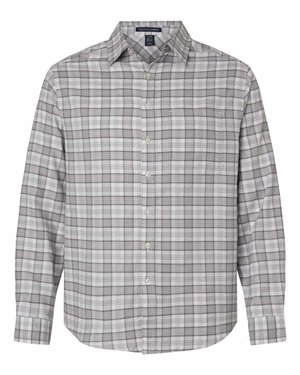Devon & Jones Men's Concord Yarn-Dye Flannel Shirt