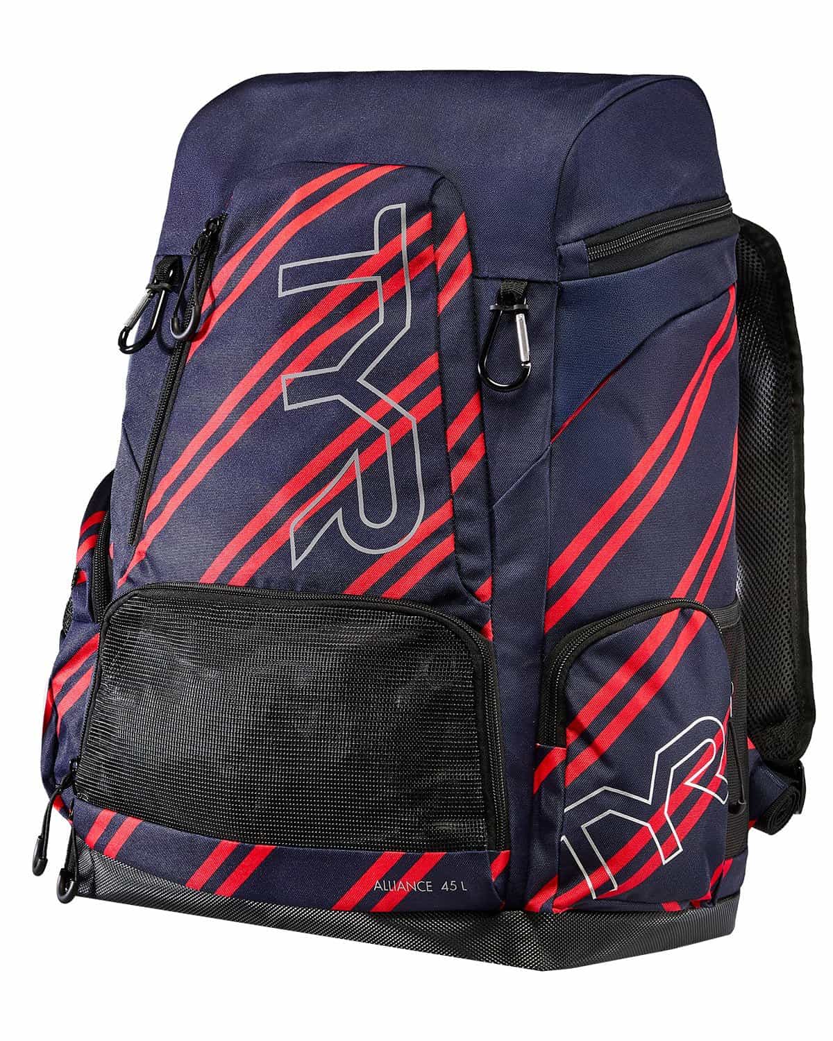 Tyr X Katie Ledecky Alliance 45L Backpack - 404 Navy/ Red / One Size