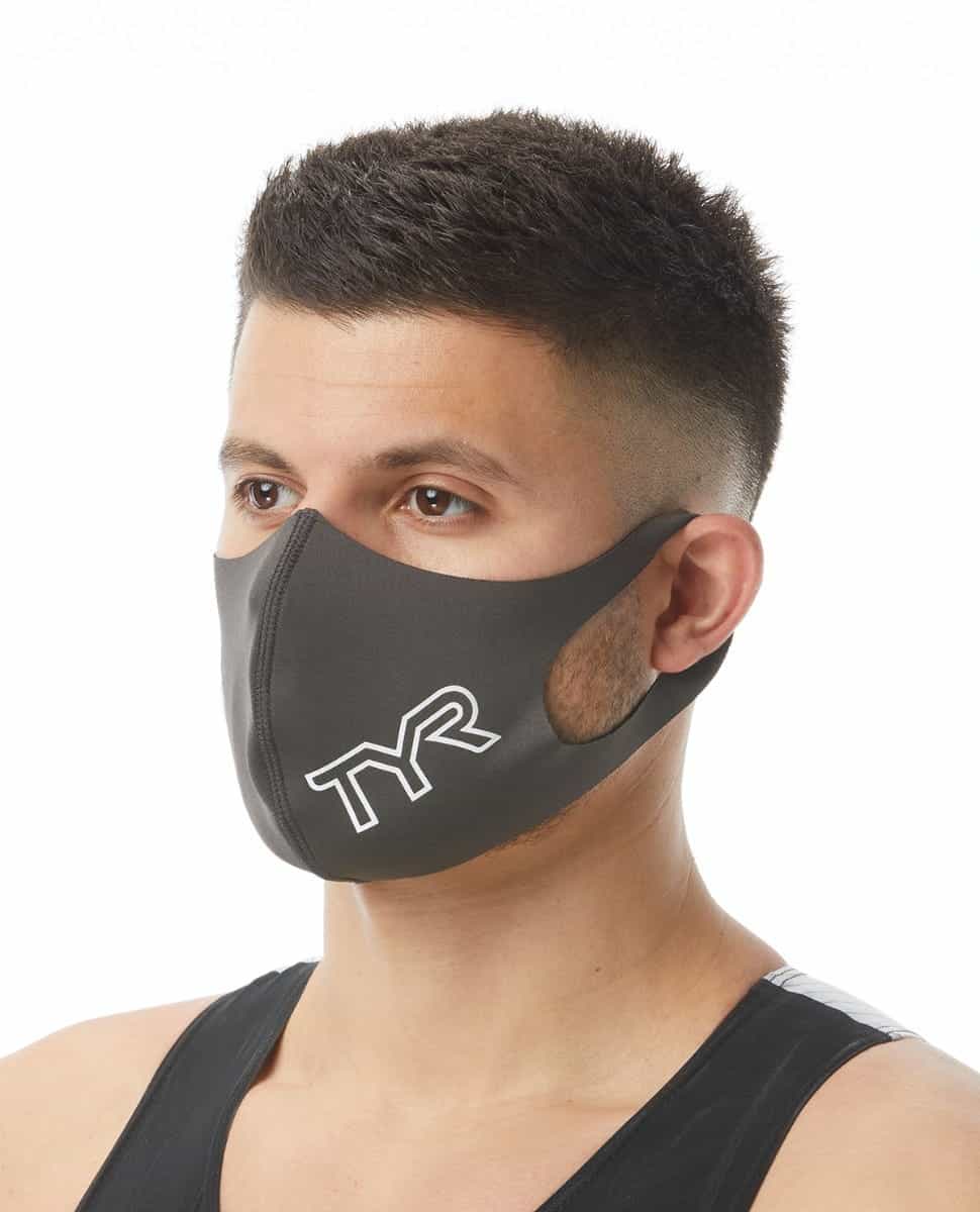 Big Logo Face Mask - 010 Charcoal / l
