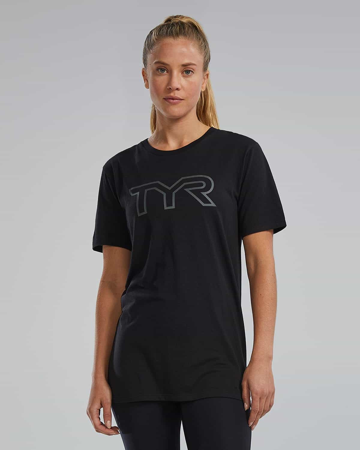 TYR Ultrasoft Lightweight Tri Blend Tech Tee - Big Logo