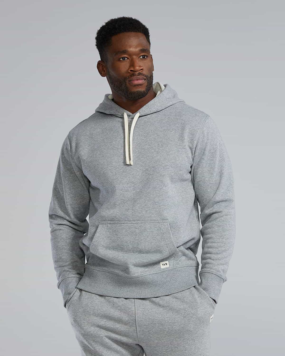 Men's Ultrasoft Heavyweight Terry Hoodie - Light Heather Grey
