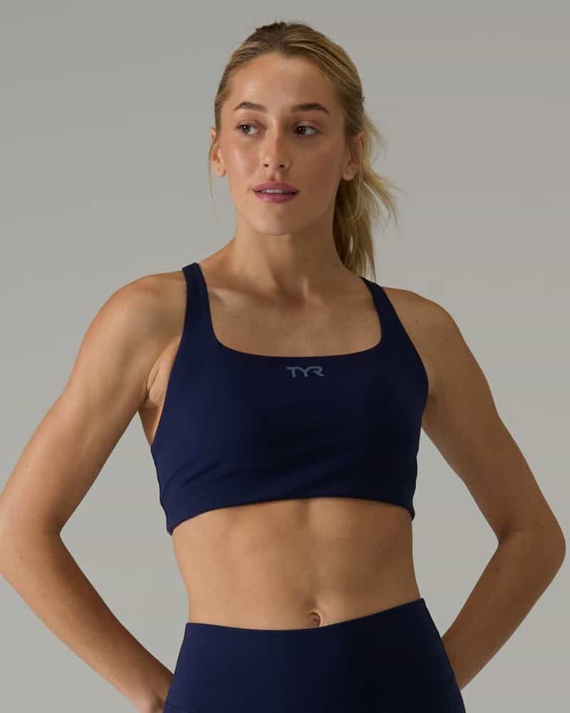 Women's Joule Elite™ Square Neck Sports Bra - Navy