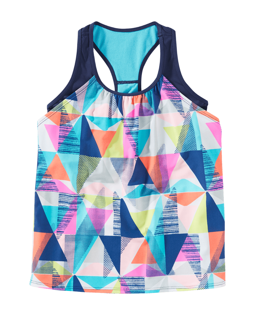 Durafast Lite® Girl's Ava 2-In-1 Tank - Jigsaw