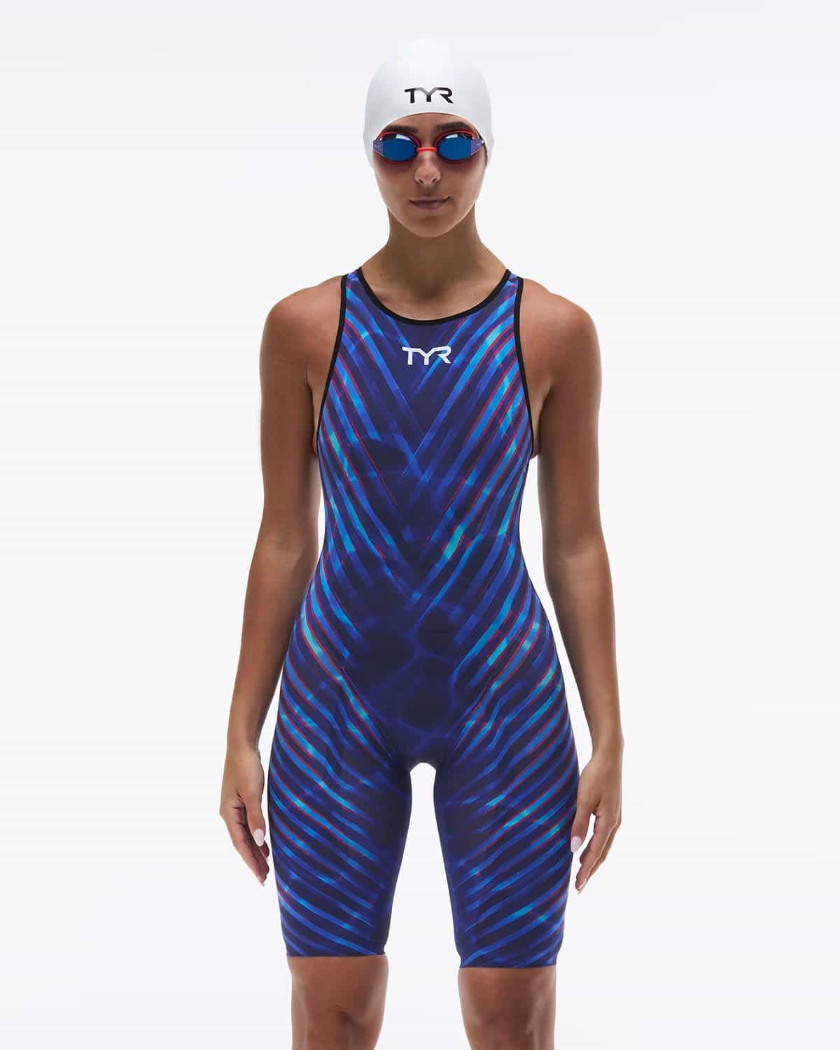 Tyr X Katie Ledecky Women's Venzo Open Back Tech Suit - Bravix