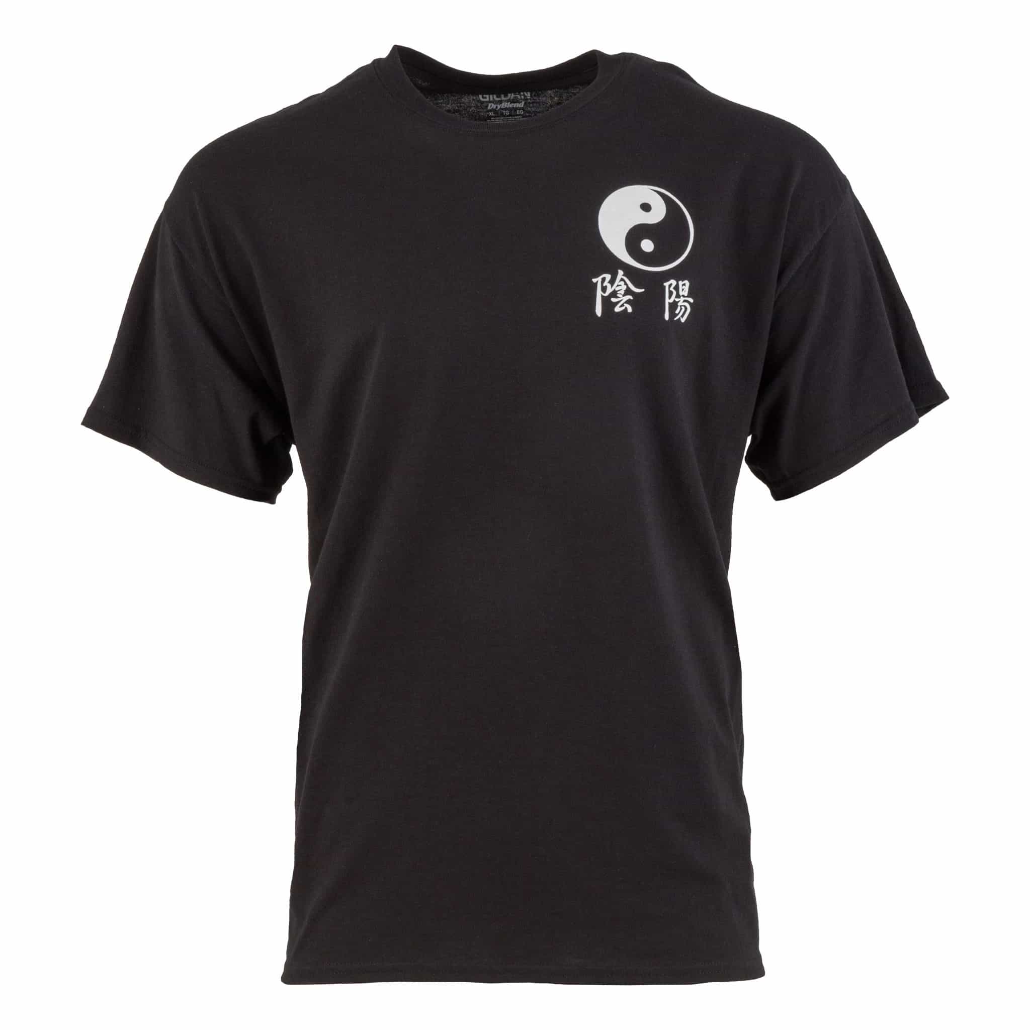 Yin & Yang T-Shirt With Kanji Design