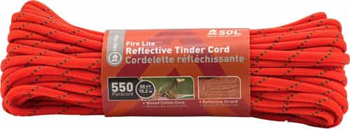 Arb Reflective Tinder Cord 50' Poly 550