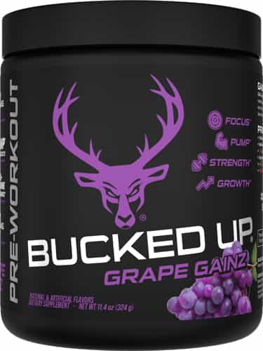 Bucked Up Pre-Workout Grape Gainz 30 Servings