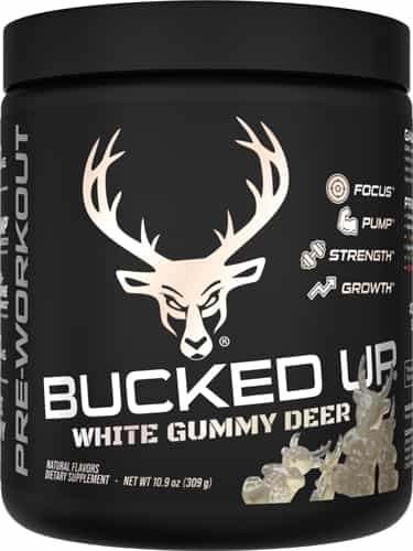 Bucked Up White Gummy Deer Pineapple Pre-Workout 30 Servings