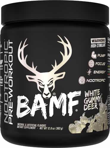 Bucked Up Pre-Workout Bamf White Gummy Deer 30 Servings