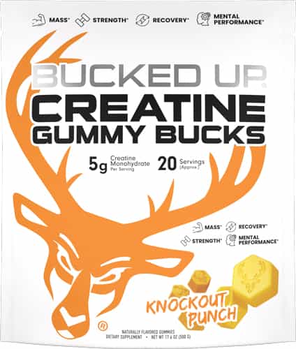 Bucked Up Creatine Gummies Knockout Punch