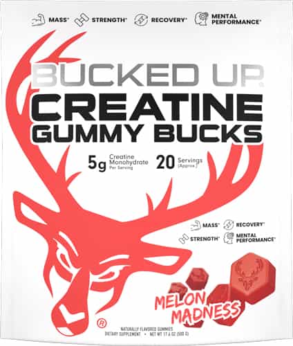 Bucked Up Creatine Gummies Melon Madness