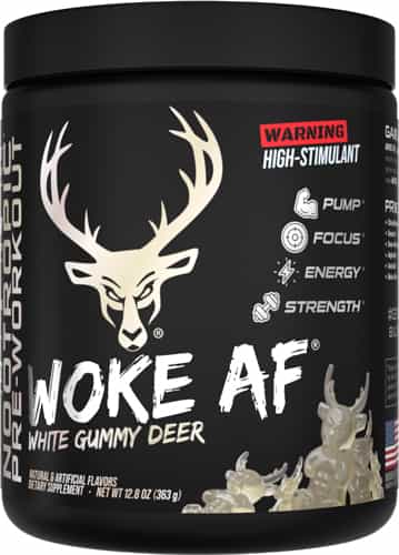 Bucked Up Pre-Workout Woke Af White Gummy Deer 30 Servings