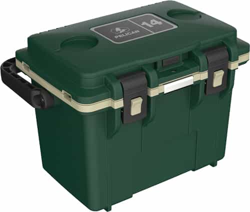 Pelican Coolers Im 14 Quart Hunter Green\/Tan Dry Storage