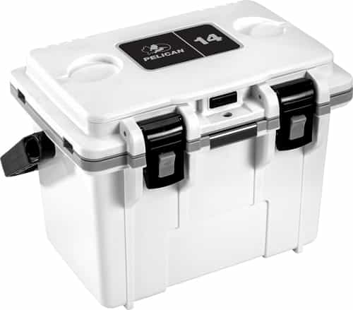 Pelican Coolers Im 14 Quart White\/Gray W\/Dry Storage