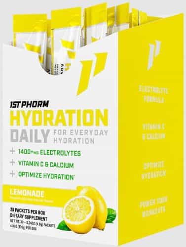 1St Phorm Hydration Sticks Lemonade 20 Count
