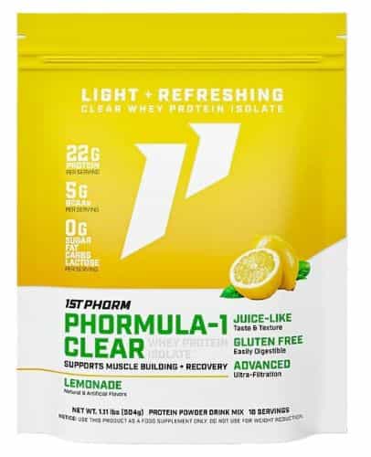 1St Phorm Phormula 1 Clear Protein Powder Lemonade