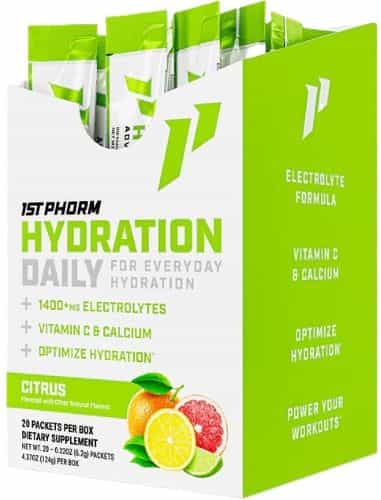 1St Phorm Hydration Sticks Citrus 20 Count