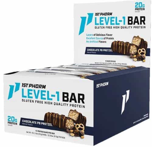 1st Phorm Level 1 Bar Chocolate PB Pretzel, 15 Bars