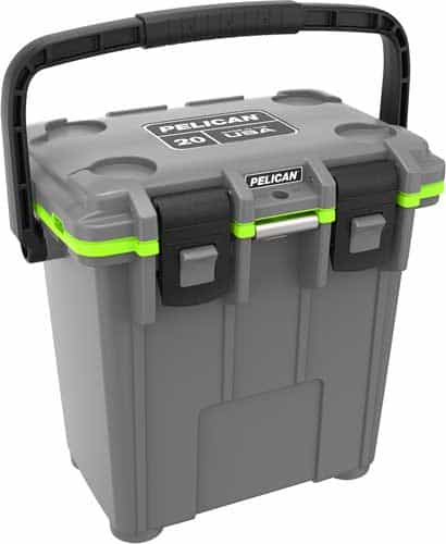 Pelican Coolers Im 20 Quart Elite Dkgray\/Green Leg Cut Out