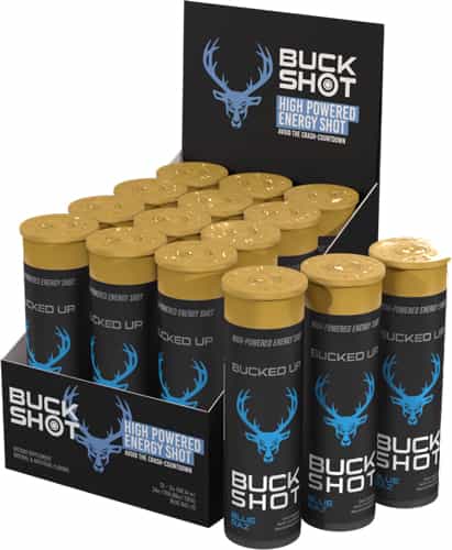 Bucked Up 2Oz Energy Shots Blue Raz 2-12 Packs